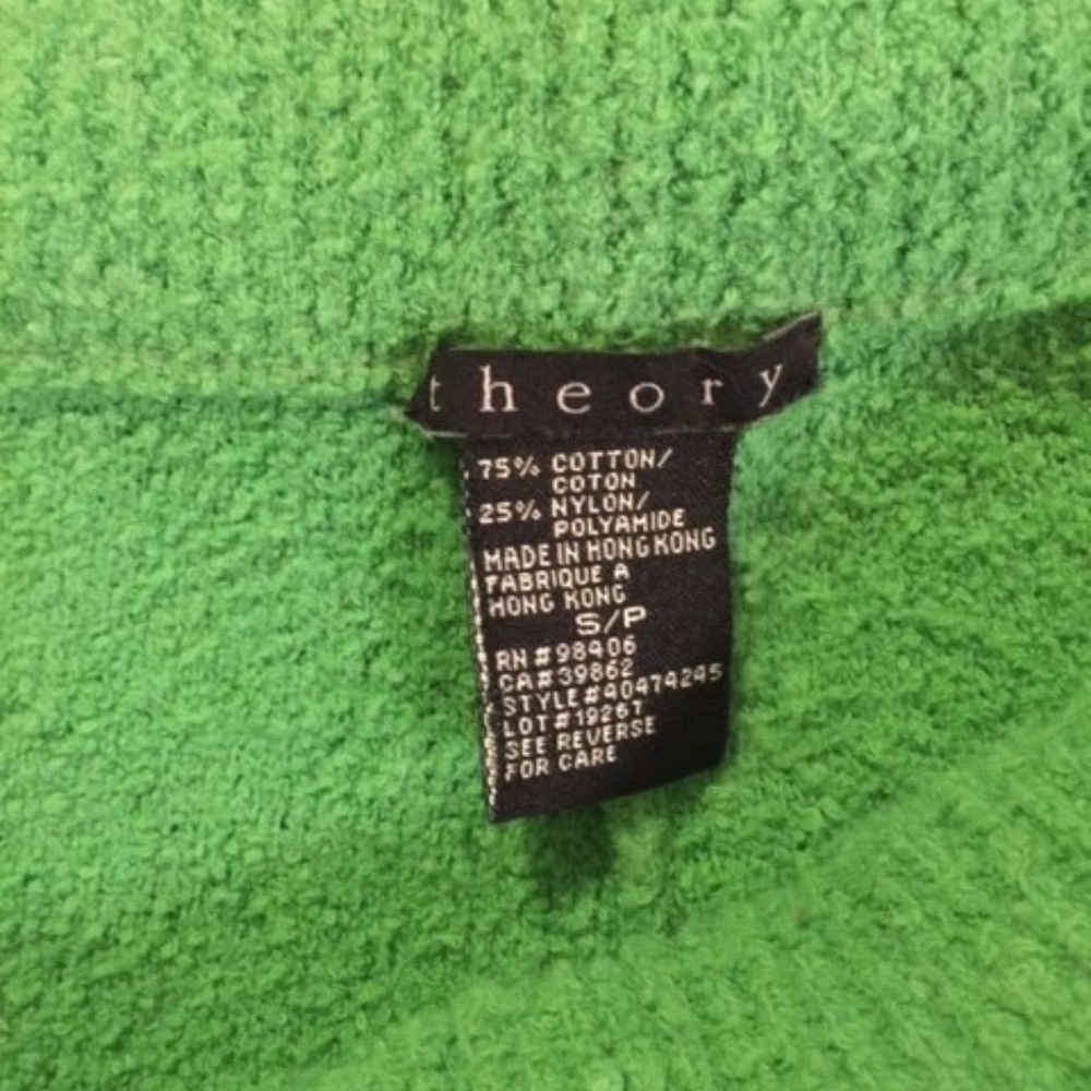 Theory Green Soft Drawstring Pant - image 4